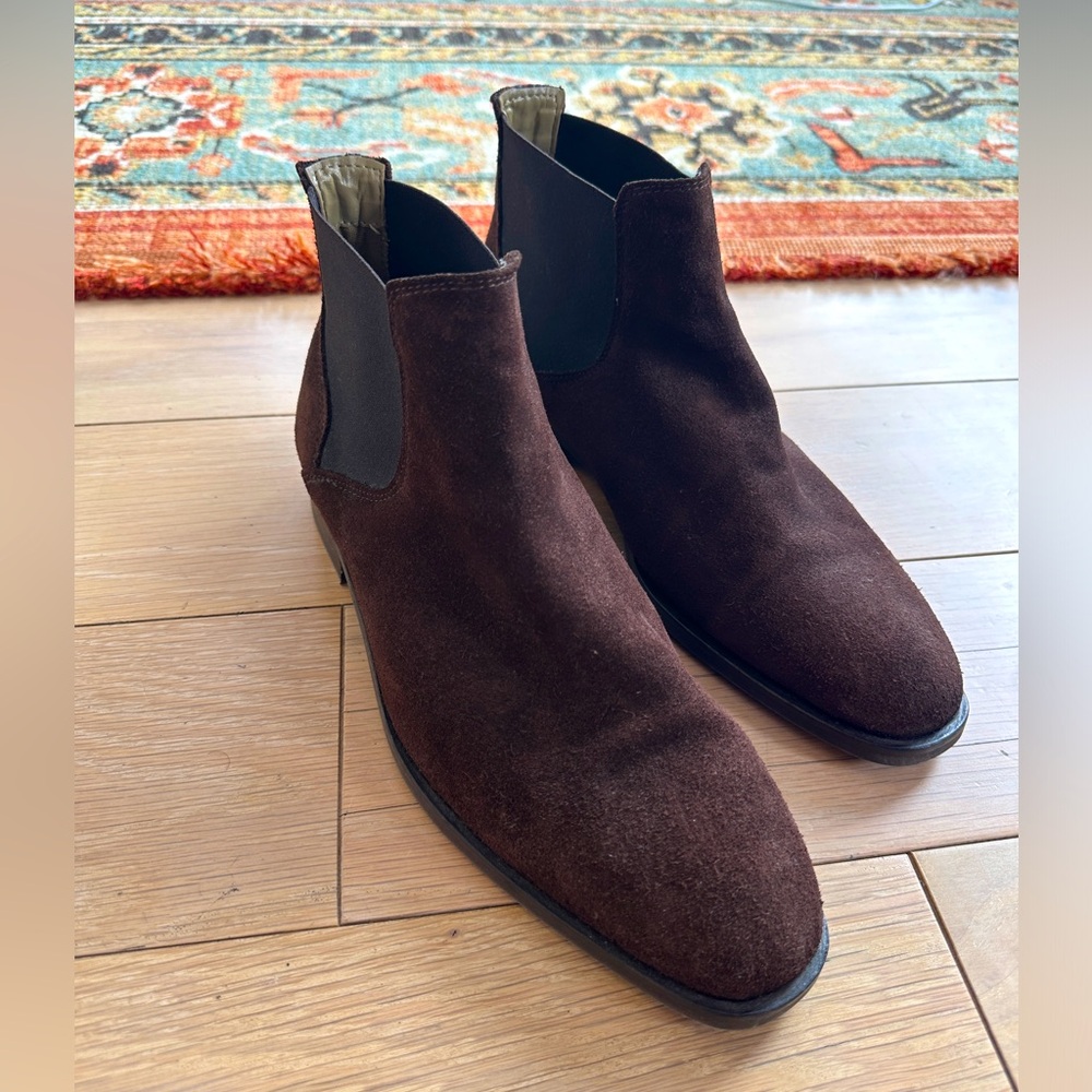 Suede Brown Chelsea Boot - Mens 9.5